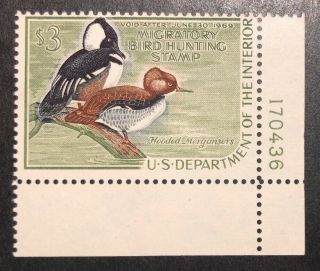 Tdstamps: Us Federal Duck Stamps Scott Rw35 $3 Nh Og P Single