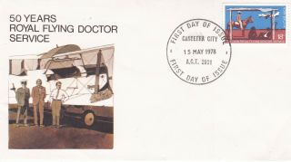 Australia 1978 50 Years Flying Doctor Fdc Unadressed Vgc