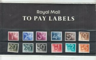 Gb 1982 Postage Due Presentation Pack Pack No 135 Mnh