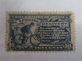 1902 U.  S.  Scott E6 Special Delivery Hinged Og F/vf Scv $230.  00