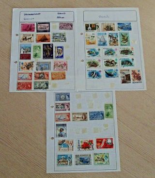Bermuda,  Bulk Mixed Lot 3 Pages Of Collectable Stamps - Unchecked - B3