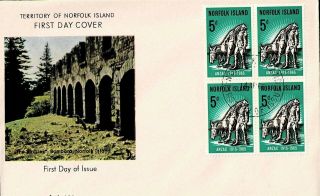 Norfolk Island - 1965 First Day Cover - Anzac - 4 Stamps - W 84