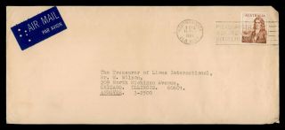 Dr Who 1969 Australia Maryborough Slogan Cancel Airmail To Usa E70925