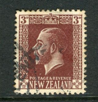Zealand; 1915 - 33 Early Gv Issue Fine 3d.  Value,  As Sg 449b