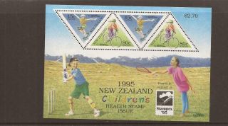 Zealand 1995 Health M/sheet Mnh Set Of Stamps