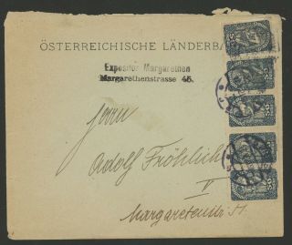 Austria Stamp Scott 215 (x 5) On 1921 Cover