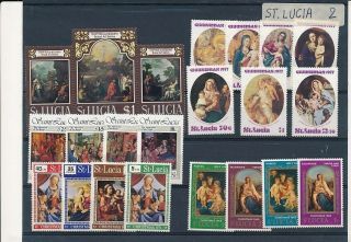 D279830 St.  Lucia Selection Of Mnh Stamps
