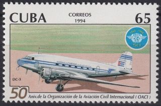 1994.  240 Spain Antilles Mnh 1994 50 Aniv Oaci.  Avion Airplane.