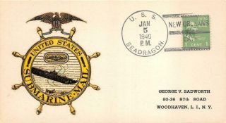 Naval 01/05/40,  U.  S.  Submarine Seadragon,  Orleans,  La [q528240]