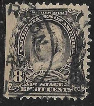 Xsb052 Scott 306 Us Stamp 1903 8c Martha Washington