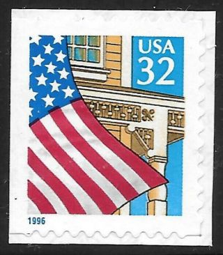 U.  S.  Scott 2920d 32c Flag Over Porch Stamp Mnh Og Xf -