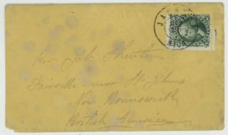 Mr Fancy Cancel 68 Cover Tied Jackson Mich Dcds To Brunswick British America