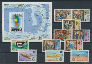 Lk72884 Dominica Airplanes Christmas Religion Fine Lot Mnh