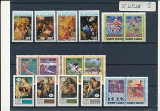 D279304 Saint Lucia Selection Of Mnh Stamps