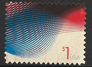 U.  S.  Scott 4953 $1 Patriotic Waves Stamp Xf