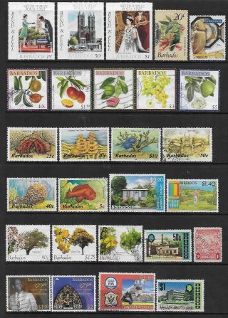 Barbados Mixed Stockcard,  Some,  Mostly,  Some High Values 1