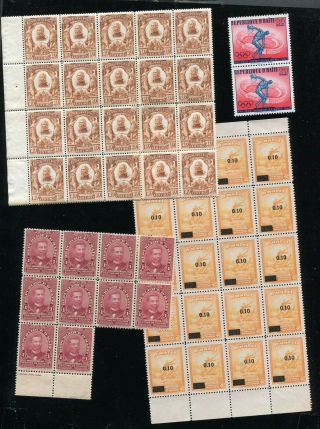 (SE006) Haiti old stamps MNH some reprints mo res 2pages 2