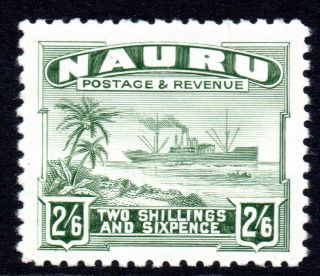 Nauru 2/6 Stamp C1924 - 48 Mounted (shiny Paper)