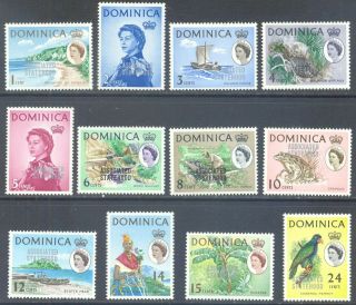 Dominica 1968 Associated Statehood Short Set To 24c (12) Mnh