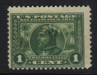 U.  S.  Stamp Scott 397 Mnh Cat $ 45.  00 1 Cent " Green Balboa 1513 Ref 302 720