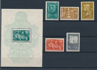 D279012 Statues Art Buildings Architecture Mnh,  S/s Hungary