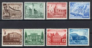 Ww2 German Reich - Leipzig Fair Sc 494 - 501 Never Hinged Sets