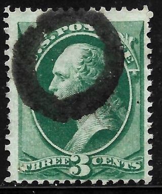 Fancy Cancel " Bold Letter O " Son 3 Cent Green Washington Us Stamps 9441