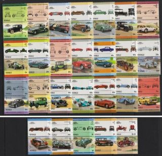 Tuvalu 1984 Leaders Of The World - Classic Cars - Mnh Selection - (4)
