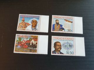 Trinidad And Tobago 1988 Sg 745 - 748 Cent Of Borough Of Arima Mnh (v)