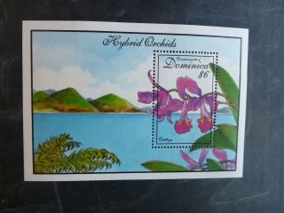 1994 Dominica Orchid Stamp Mini Sheet Mnh