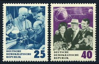 Germany Ddr/gdr 693 - 694,  Mnh.  Premier Nikita Khrushchev Of The Soviet Union,  1964