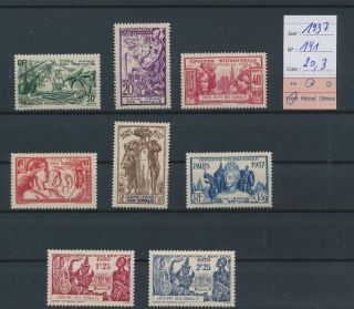 Lk85868 French Somalia 1937 Paris Expo Fine Lot Mh Cv 20,  3 Eur