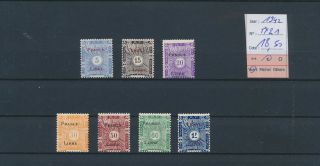 Lk85836 French Somalia 1942 Taxation Stamps Overprint Mh Cv 18,  5 Eur