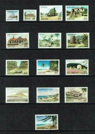 Nevis: 1981,  Island Scenes,  Definitive Set,  Mnh