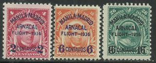 Us Possessions Philippines Airmail Stamp Scott C54,  C55 & C56 1936 Issue Mnh 11