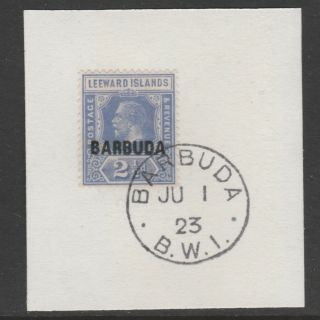 Barbuda 6070 - 1922 Kg5 2.  5d On Piece With Madame Joseph Forged Postmark
