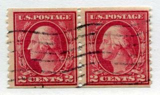 1915 U.  S.  Scott 454 Two Cent Washington Coil Stamps