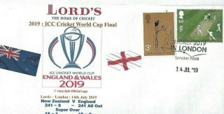 Great Britain: " Zealand V England Cricket " 2019 Icc World Cup Cover