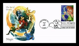 Dr Jim Stamps Us Art Of Disney Magic Peter Pan First Day Cover Scott 4193