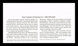 DR JIM STAMPS US FOUR CENTURIES AMERICAN ART ALBERT BIERSTADT FDC COVER 2