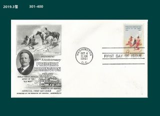 Gg,  Art,  Frederic Remington,  Painting,  Old West,  Indian Culture,  Us 1961 Fdc,  Cover