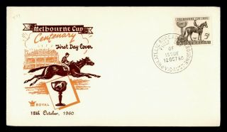 Dr Who 1960 Australia Melbourne Cup Centenary Horse Race Fdc C132392
