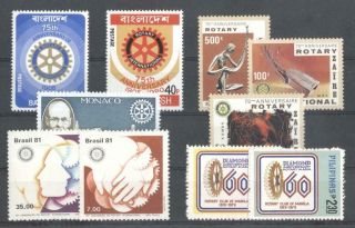 (853082) Rotary,  Small Lot,  Miscellaneous,  World