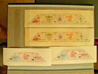 Dominican Republic,  Including 4 Valuable,  1956,  Olympics Mnh S/sheets.