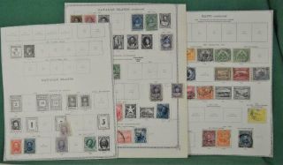 Hawaiian Islands And Haiti Hayti Stamps Selection Of Issues On 7 Pages (w29)