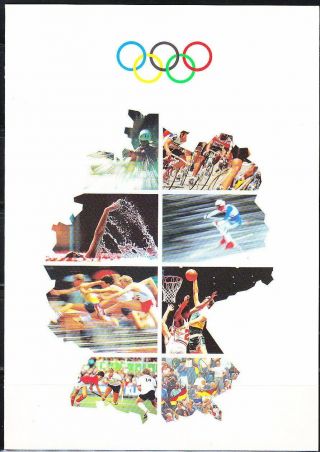 Germany 1992 Eb Fdc Mi 1592 - 1595 Sc B724 - B727 Olympic Sports Fencing,  Rowing