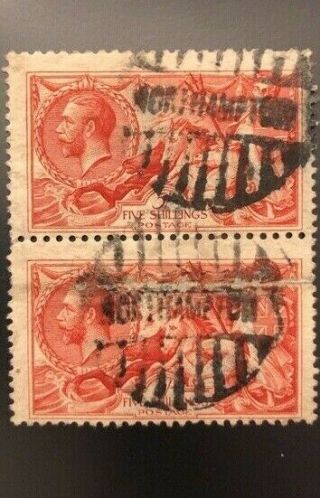 Great Britain Stamps (2) Fancy Cancel Scott 180 (cv $250) -