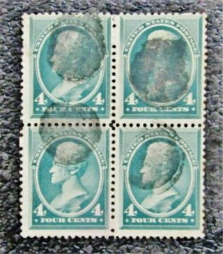 Nystamps Us Stamp 211 $130 Block Of 4