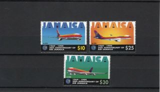 Jamaica 1999 Air Jamaica Anniversary Set Um (mnh)