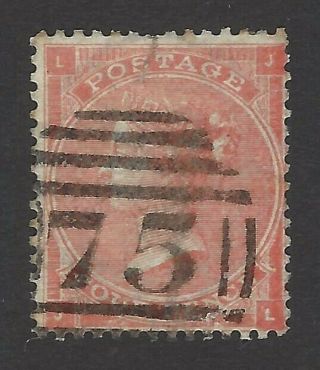 Gb Qv 1862 - 4 4d Bright Red No Hairlines Plate 3 Sg 79 Fine £160